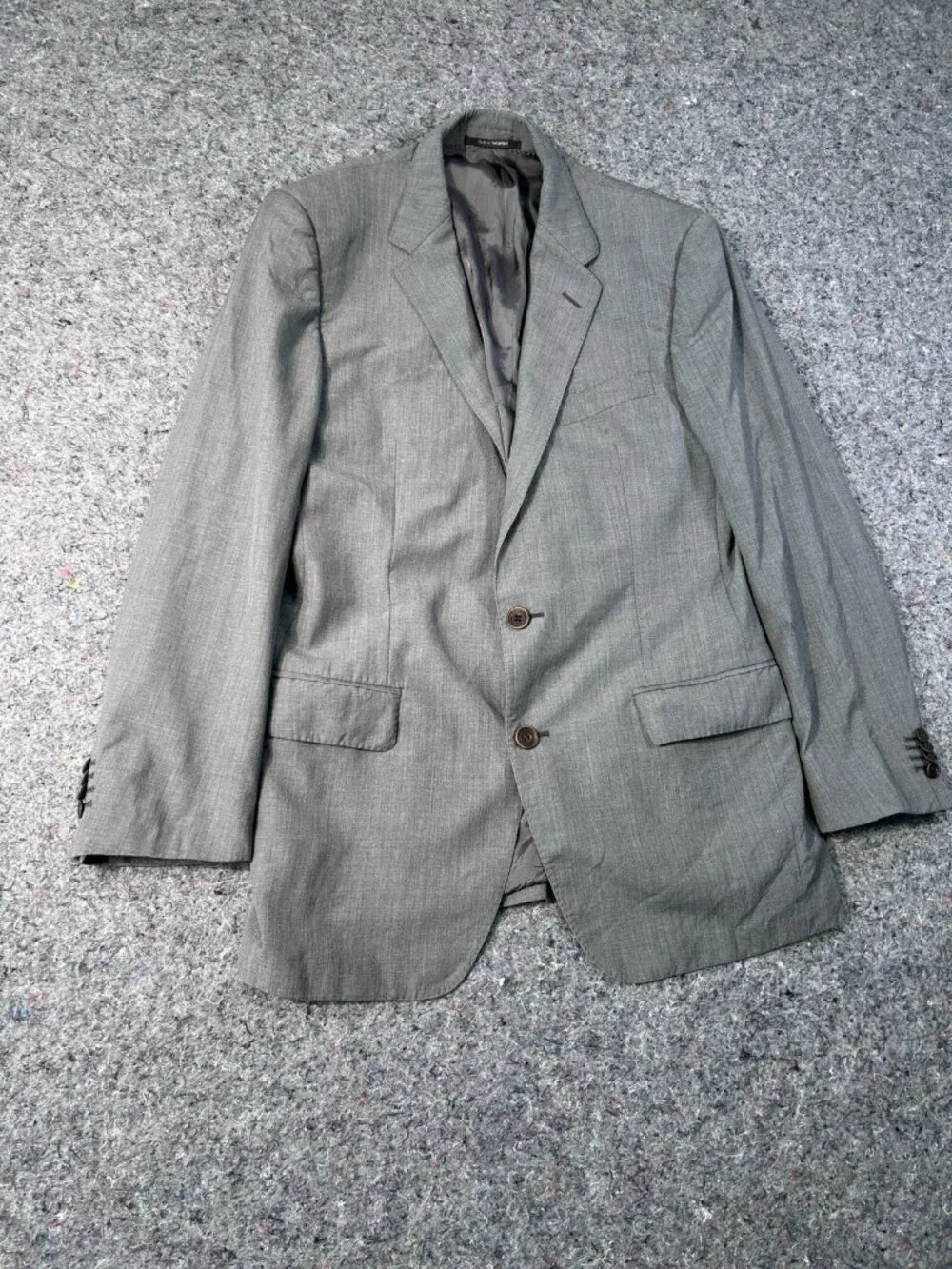 Versace Men’s Gray Wool Blazer Sport Coat Size 50R / US 40R Made In Switzerland